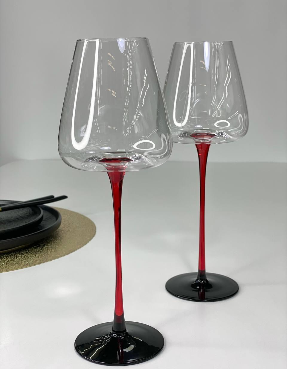 Набор бокалов для вина Olens 102-776 6 шт. 570 мл Красный (2324782711)