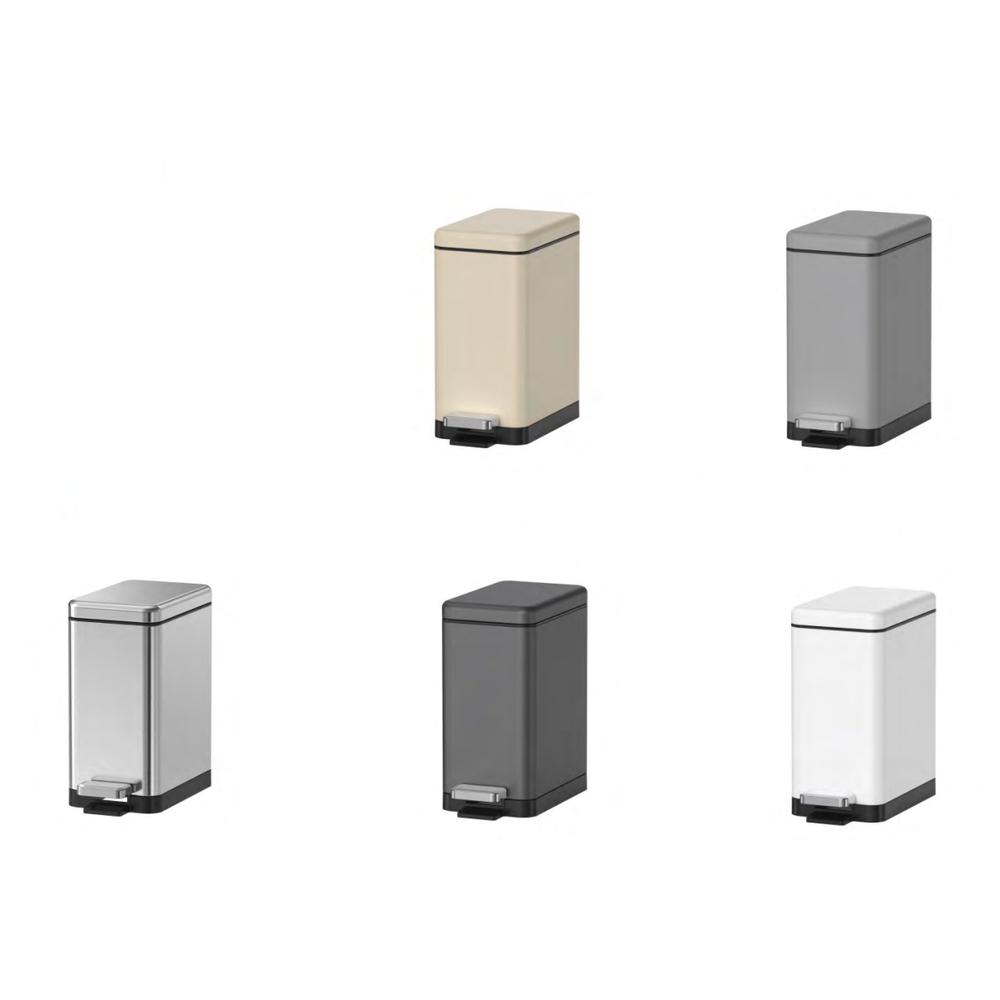 Відро для сміття KOER TC-010206-07 KR5596 з кришкою та педаллю 6 л Сірий (270651) - фото 7