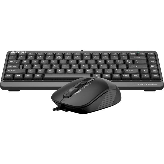 Комплект клавіатура з мишкою A4-Tech F1110 USB Grey (139286) - фото 4