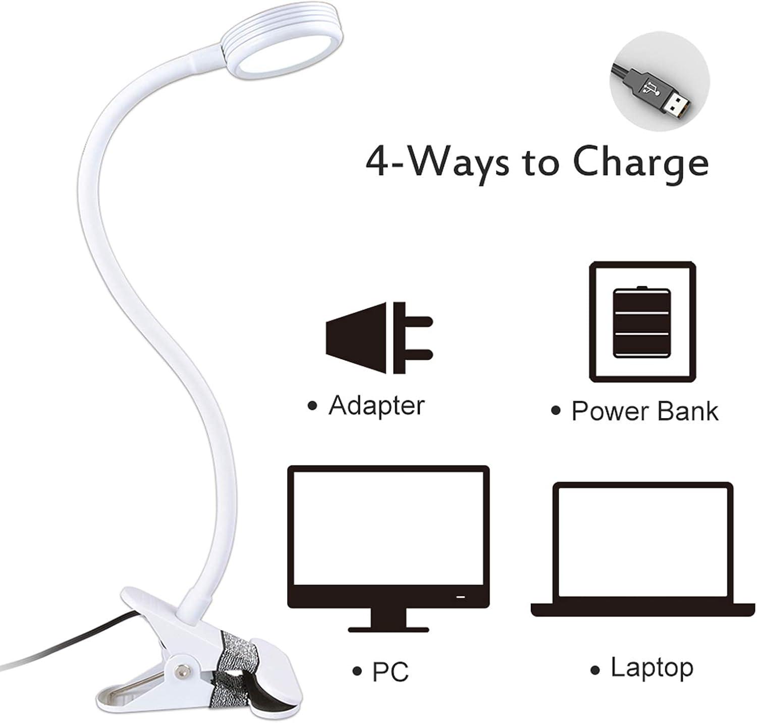 Настольная гибкая лампа LEPOWER LED Clip Desk Lamp White - фото 7 Настольная гибкая лампа LEPOWER LED Clip Desk Lamp White - фото 7
