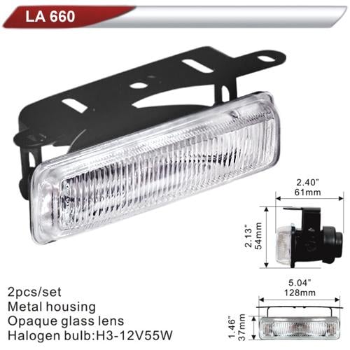 Фара дополнительная DLAA 660-W H3-12V-55W 128х37 мм (71743)