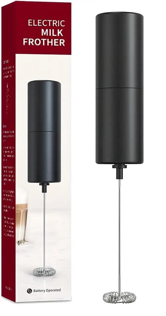 Вспенитеватель молока ручной электрический Черный (MF05WB)