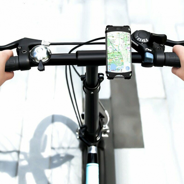 Держатель велосипедный Usams US-ZJ053 Bicycle Silicone Phone Holder 4-6" Black - фото 4 Держатель велосипедный Usams US-ZJ053 Bicycle Silicone Phone Holder 4-6" Black - фото 4