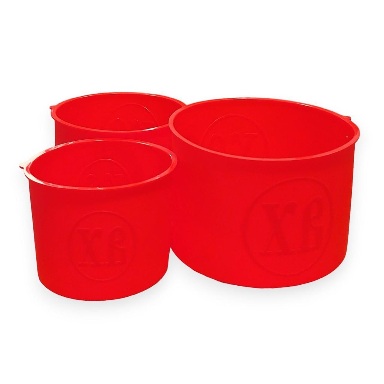 Набір форм для пасок MagicKitchen силіконові 3 шт. Червоний (203763-чер)