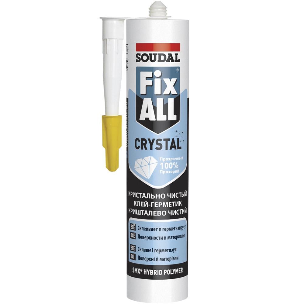 Клей-герметик FIX ALL Crystal Кришталево-чистий 290 мл Прозорий