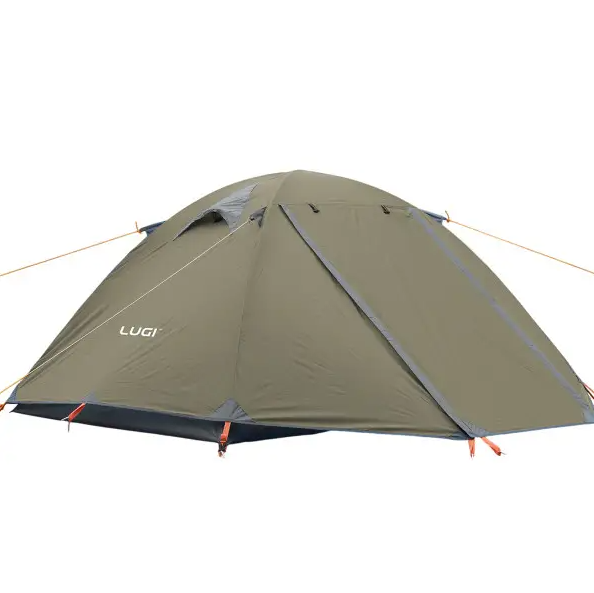Палатка туристическая двухместная ветрозащитная 210х160х120 см Зеленый (LU-017)