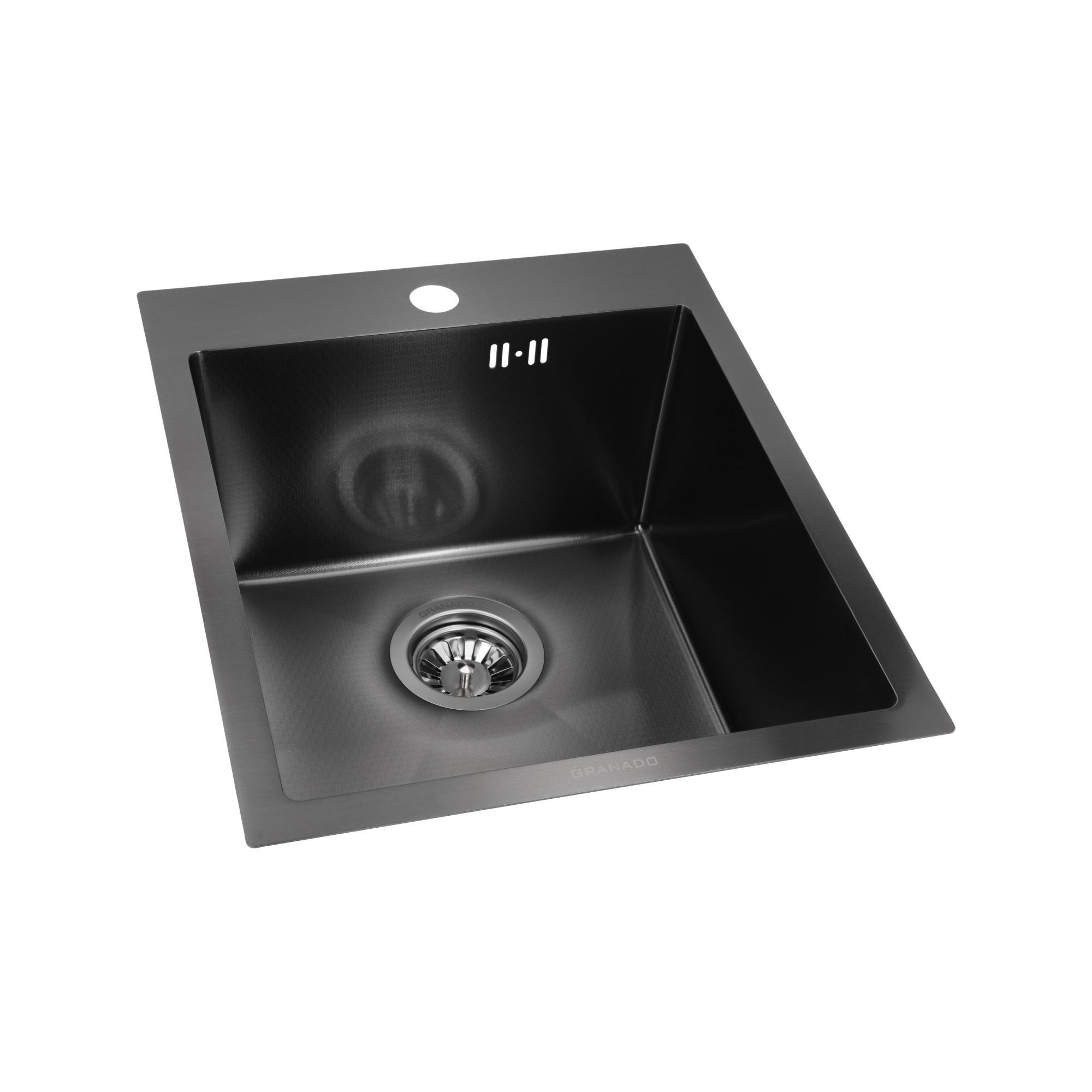 Мийка для кухні Granado Pravia S201 Black Honeycomb - фото 2 Мийка для кухні Granado Pravia S201 Black Honeycomb - фото 2