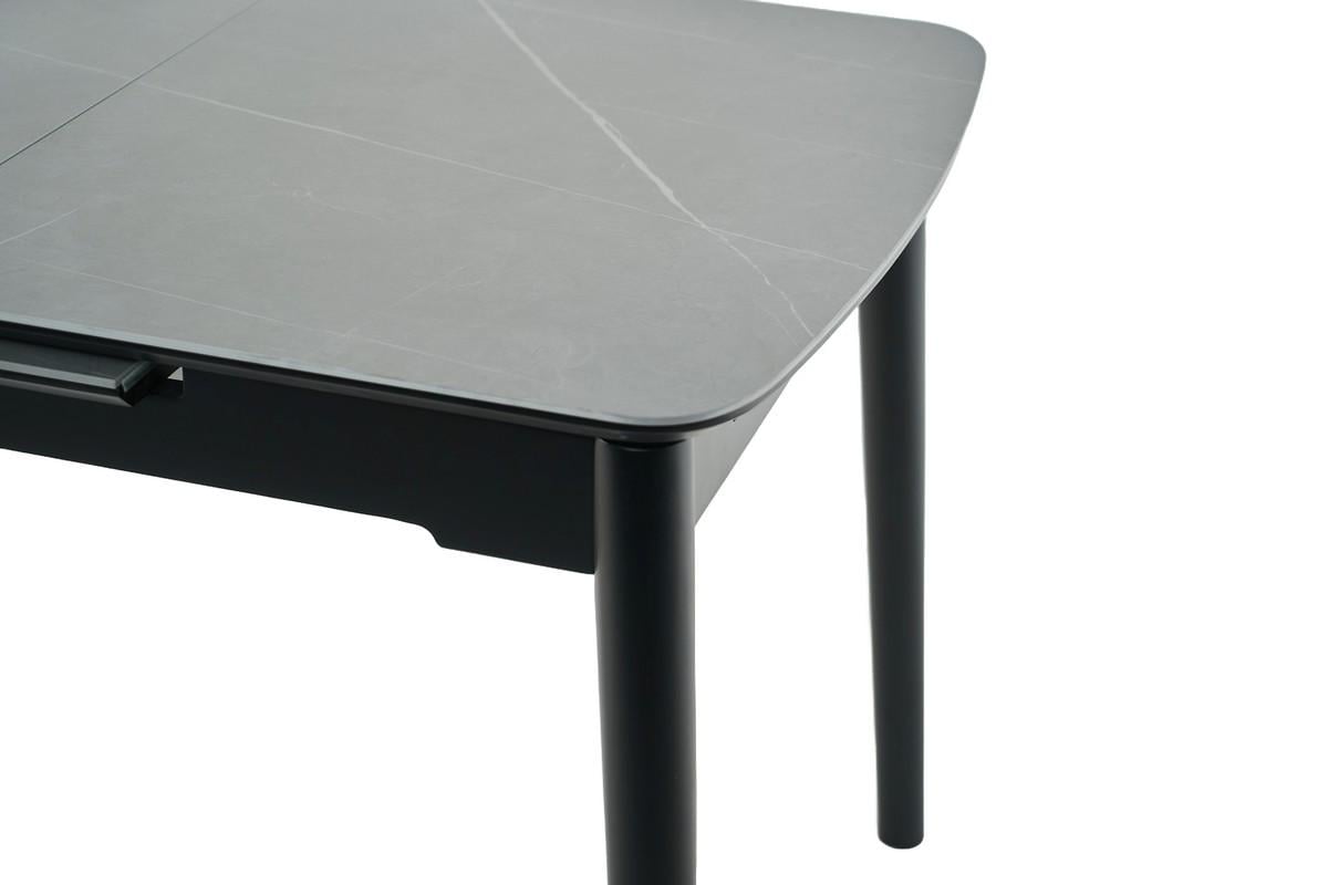 Стіл обідній розсувний Vetro Mebel 900-1200x750x760 мм Айс грей/Чорний (TМ-87-1) - фото 3 Стіл обідній розсувний Vetro Mebel 900-1200x750x760 мм Айс грей/Чорний (TМ-87-1) - фото 3
