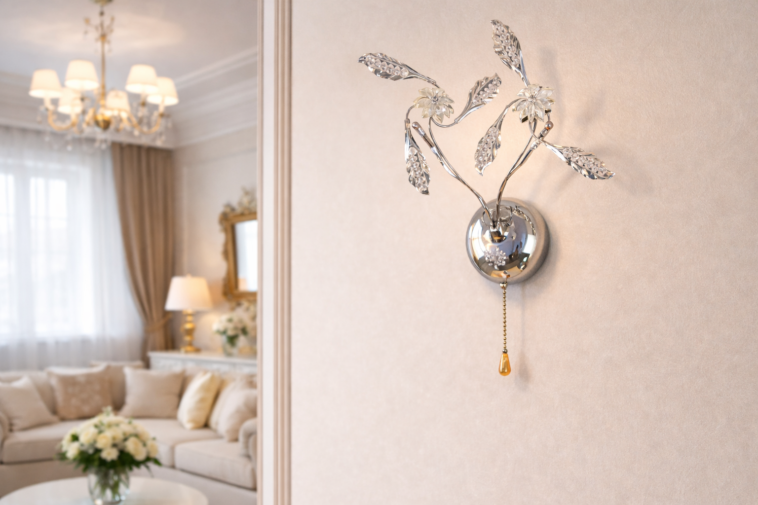 Бра галогенное Серебряный (9390/2HR) Бра галогенное Серебряный (9390/2HR)