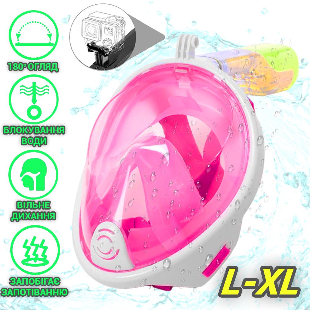 Маска для снорклинга AquaFree с креплением для камеры - фото 3
