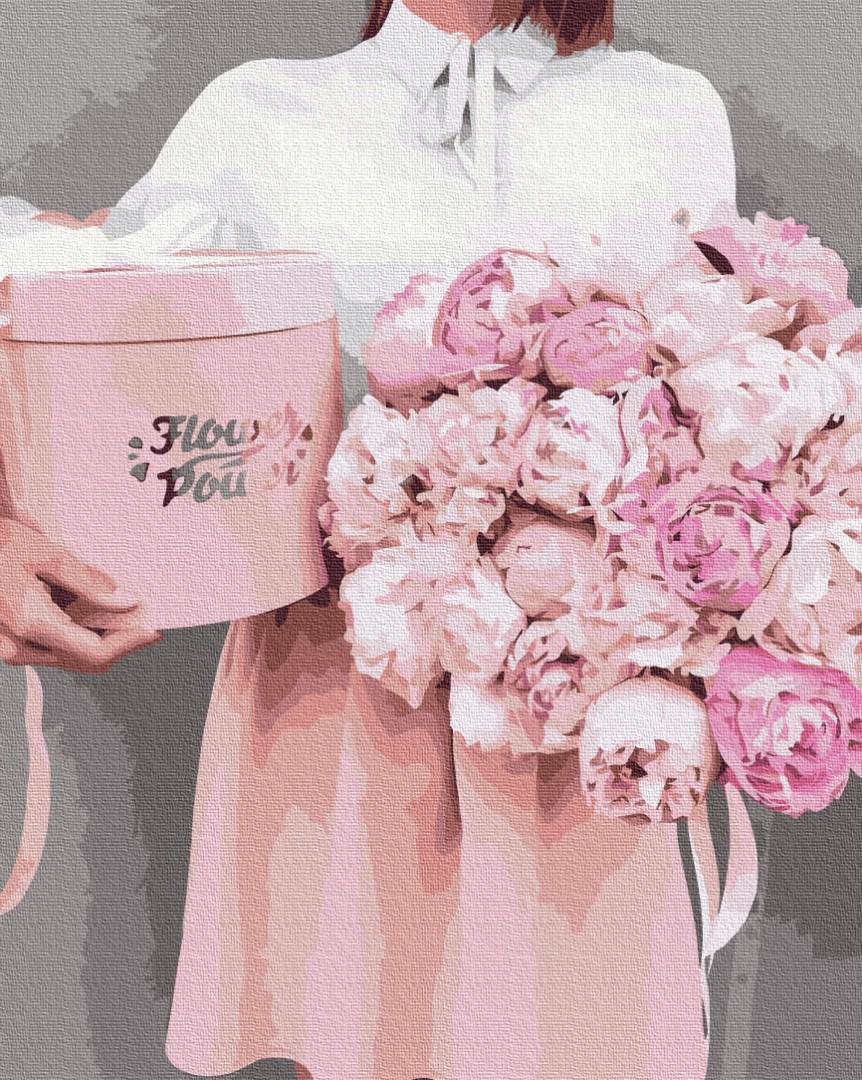 Картина по номерам Brushme Пионы в подарок 40x50 см (BS37543)