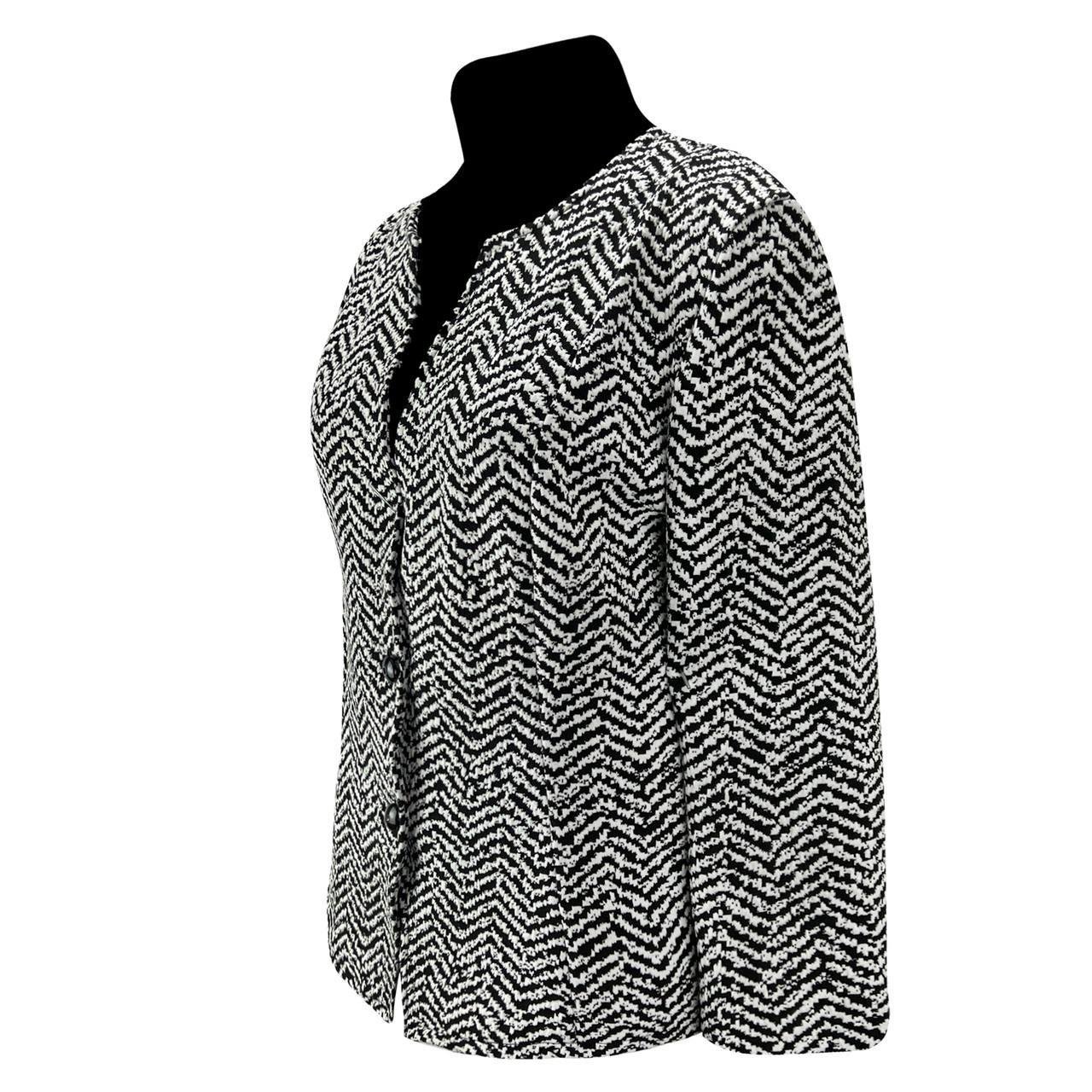 Жакет жаккардовый женский р. 52-54 Белый (1220) - фото 2 Жакет жаккардовый женский р. 52-54 Белый (1220) - фото 2