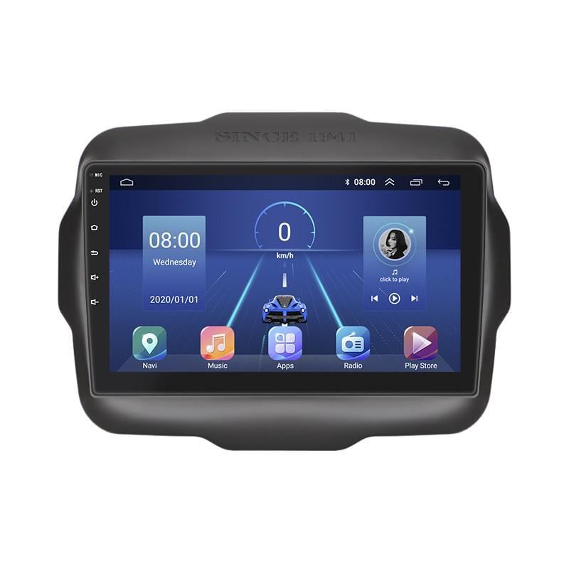 Автомагнитола штатная Lesko для Jeep Renegade I 2014-2019 9" 6/128Gb 4G Wi-Fi GPS Top MOB