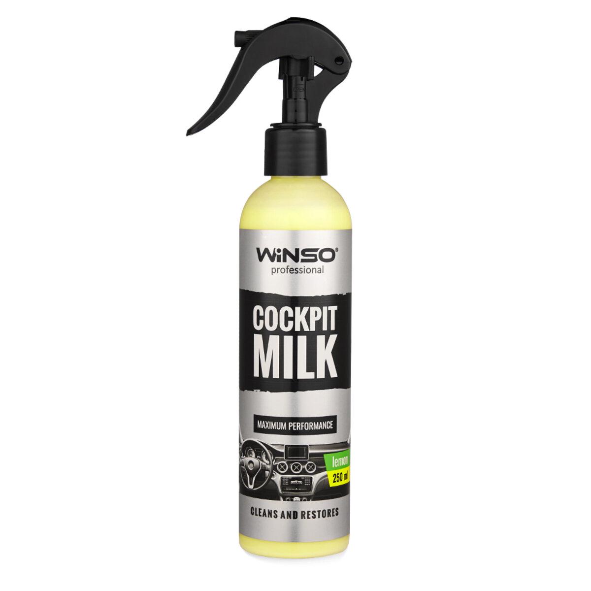 Полироль-молочко для приборной панели Winso Cockpit Milk Lemon 250 мл