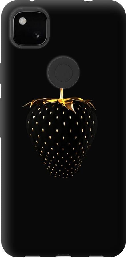 Чехол на Google Pixel 4A Черная клубника (3585u-1935-42517)