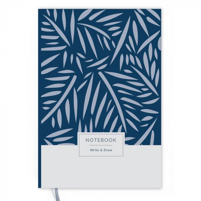 Блокнот write&draw blue leaves