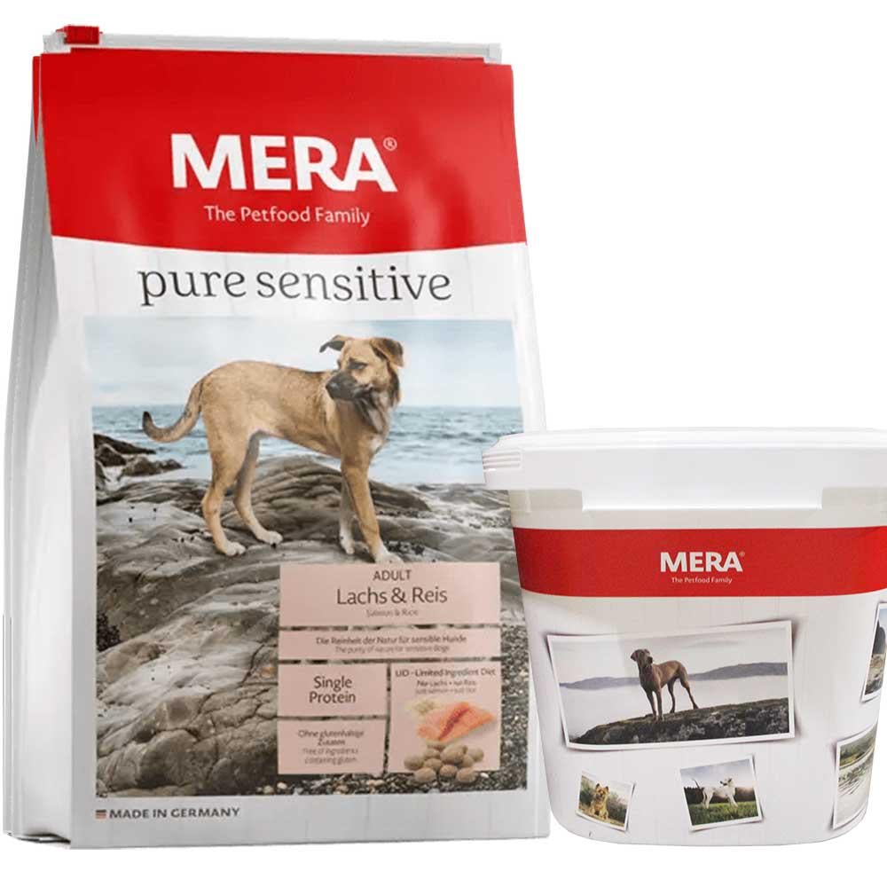Сухой корм Mera ps Lachs&Reis для взрослых собак 12,5 кг + контейнер (107862)