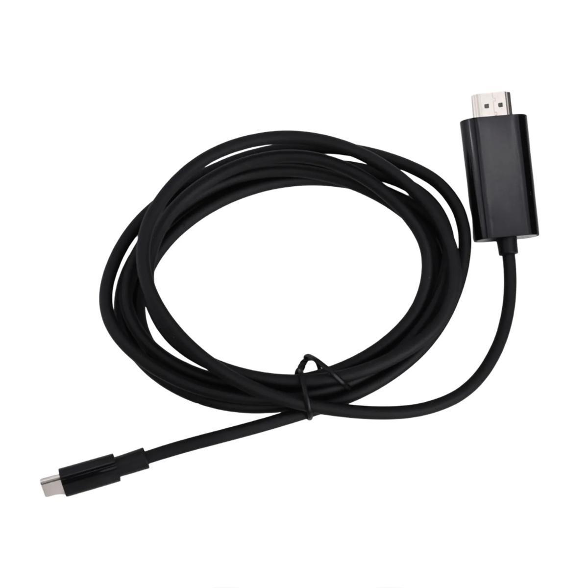 Кабель HDTV Type-C на HDMI DisplayPort 4Kх2K 30Hz Thunderbolt3 2 м Black (120438)