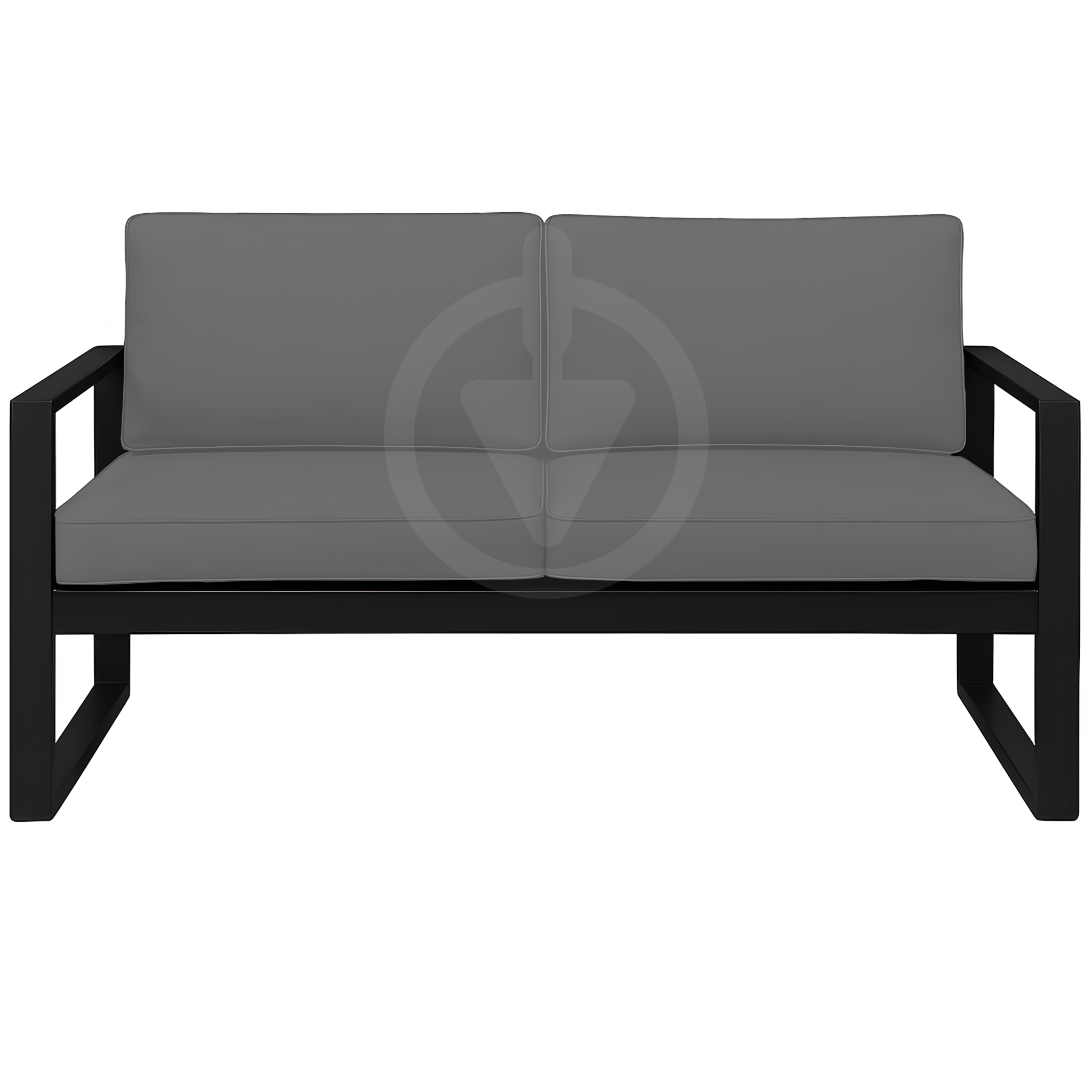 Диван металлический AVVS Бостон лофт с подлокотниками рогожка 130 см Светло-серый - фото 2 Диван металлический AVVS Бостон лофт с подлокотниками рогожка 130 см Светло-серый - фото 2