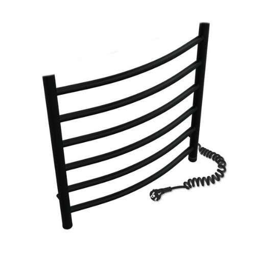 Полотенцесушитель электрический Heizung EG 6/55 660x450 мм правый с терморегулятором Черный