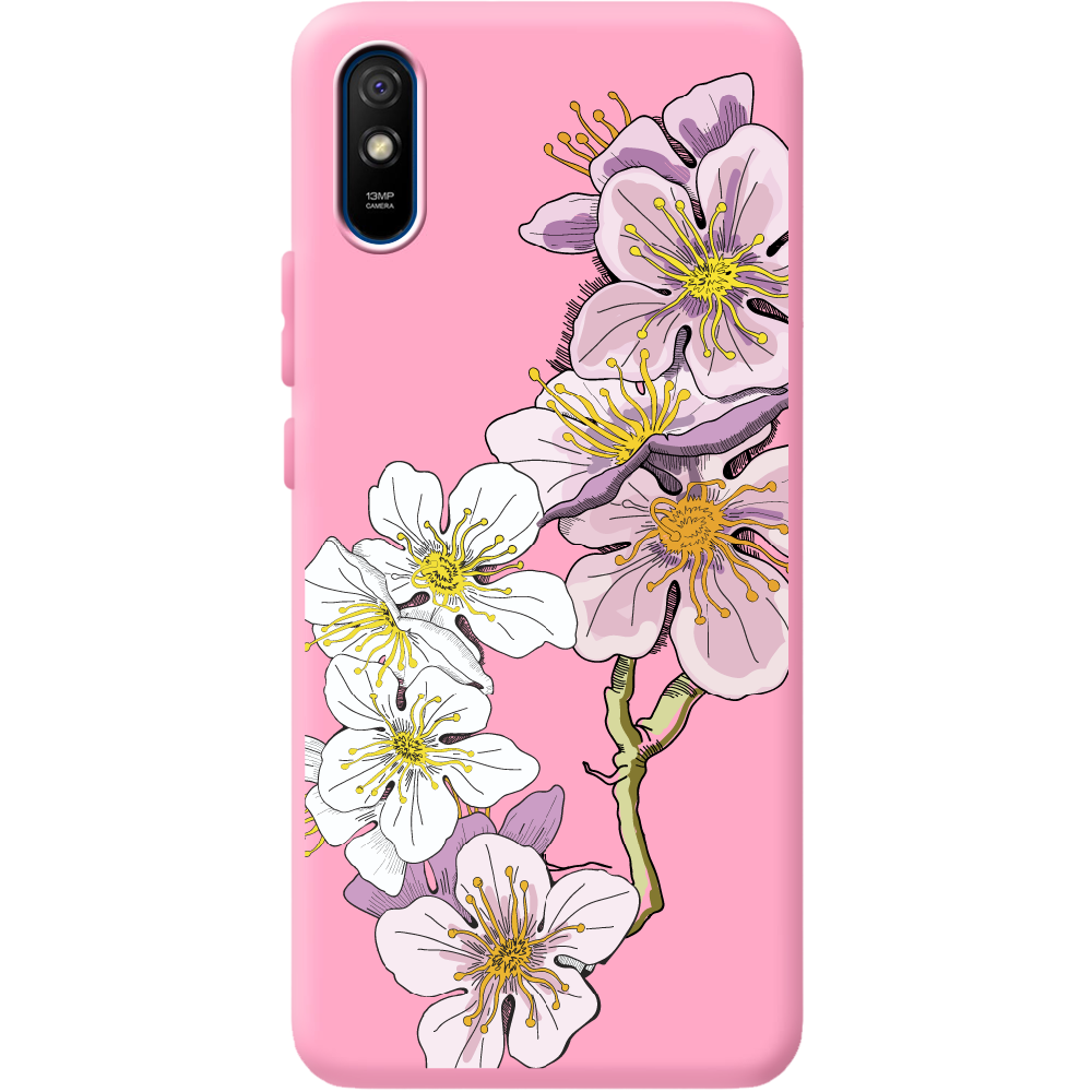 Чехол BoxFace Xiaomi Redmi 9A Cherry Blossom Розовый силикон (40304-cc4-41931)