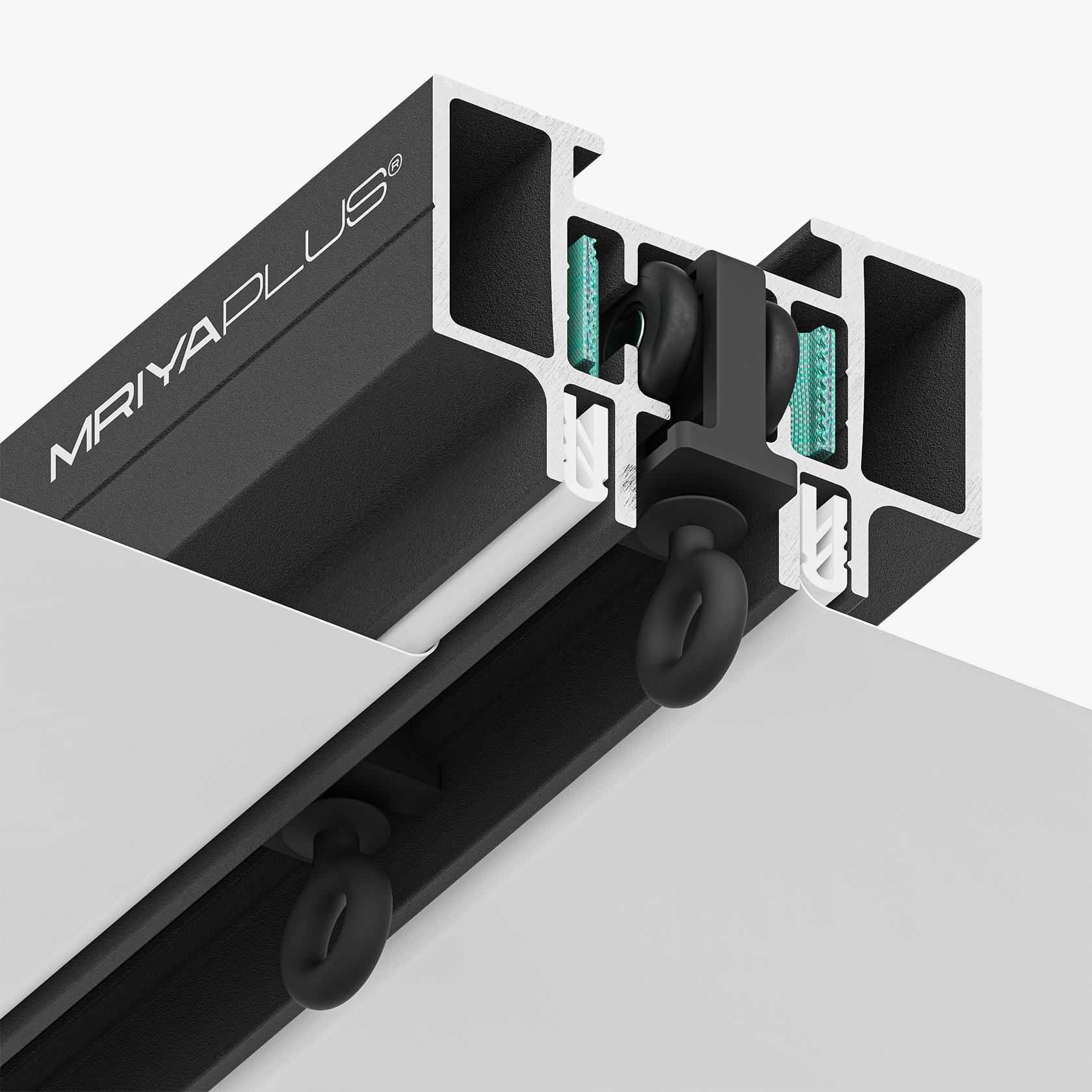 Електрокарниз Mriya Plus прихованого монтажу для натяжної стелі Чорний (MRIYA.PLUS.S.BK)