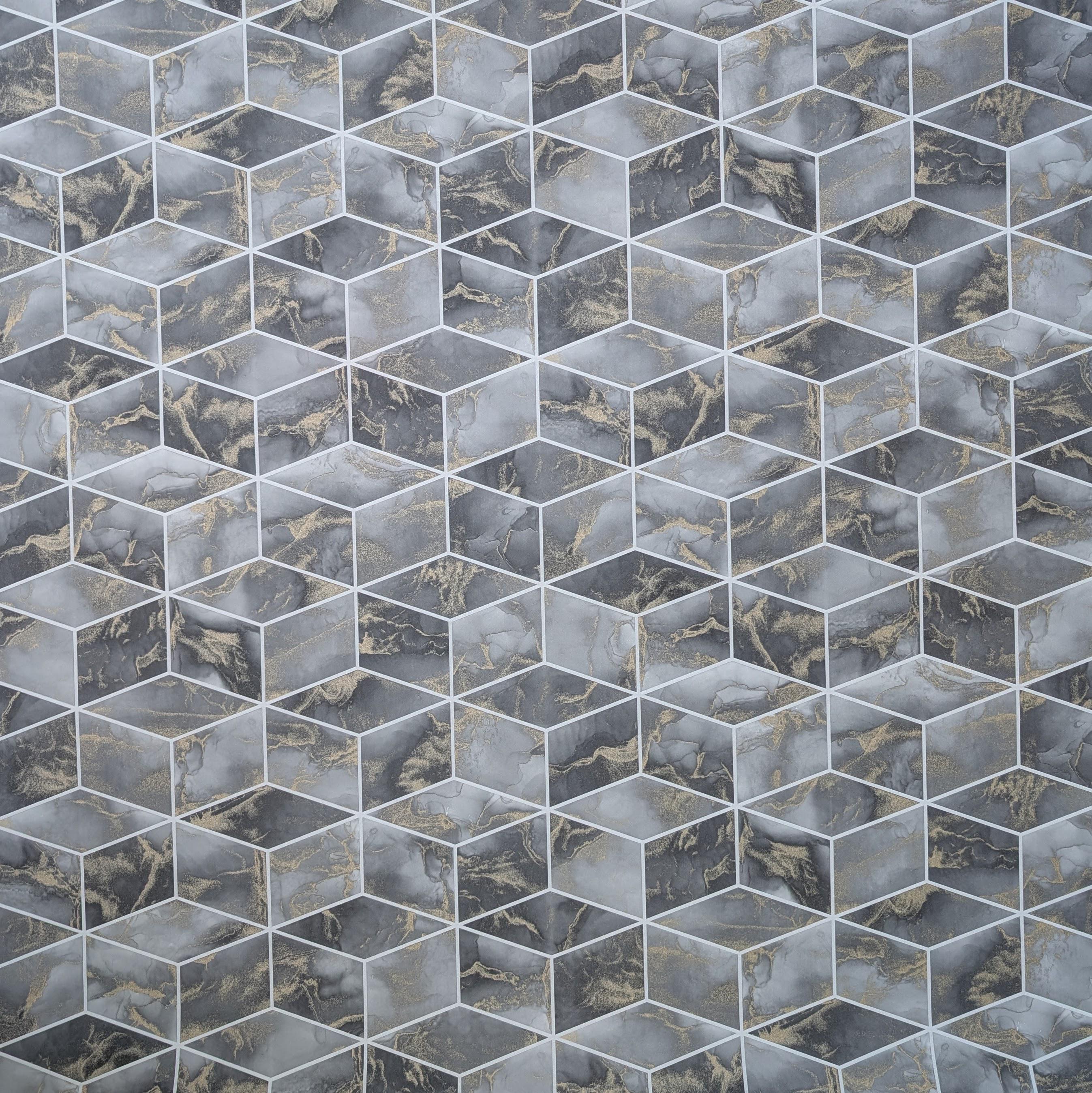 Обои виниловые на флизелиновой основе A.S. Creation Global Spots 38007-2 Геометрия 1 м Серый (28446525)