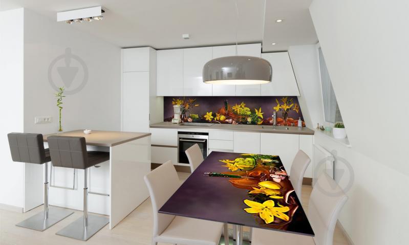 Наклейка виниловая на стол Zatarga «самоклеющийся Натюрморт Желтые Лилии» 600х1200 мм Z180586st Наклейка виниловая на стол Zatarga «самоклеющийся Натюрморт Желтые Лилии» 600х1200 мм Z180586st