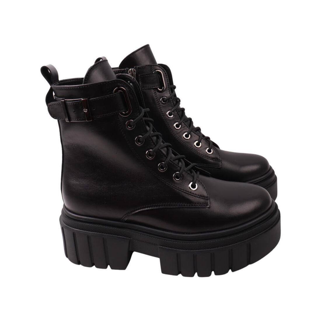 Ботинки женские R&Y из кожи р. 37 Черный (36-22ZHC)