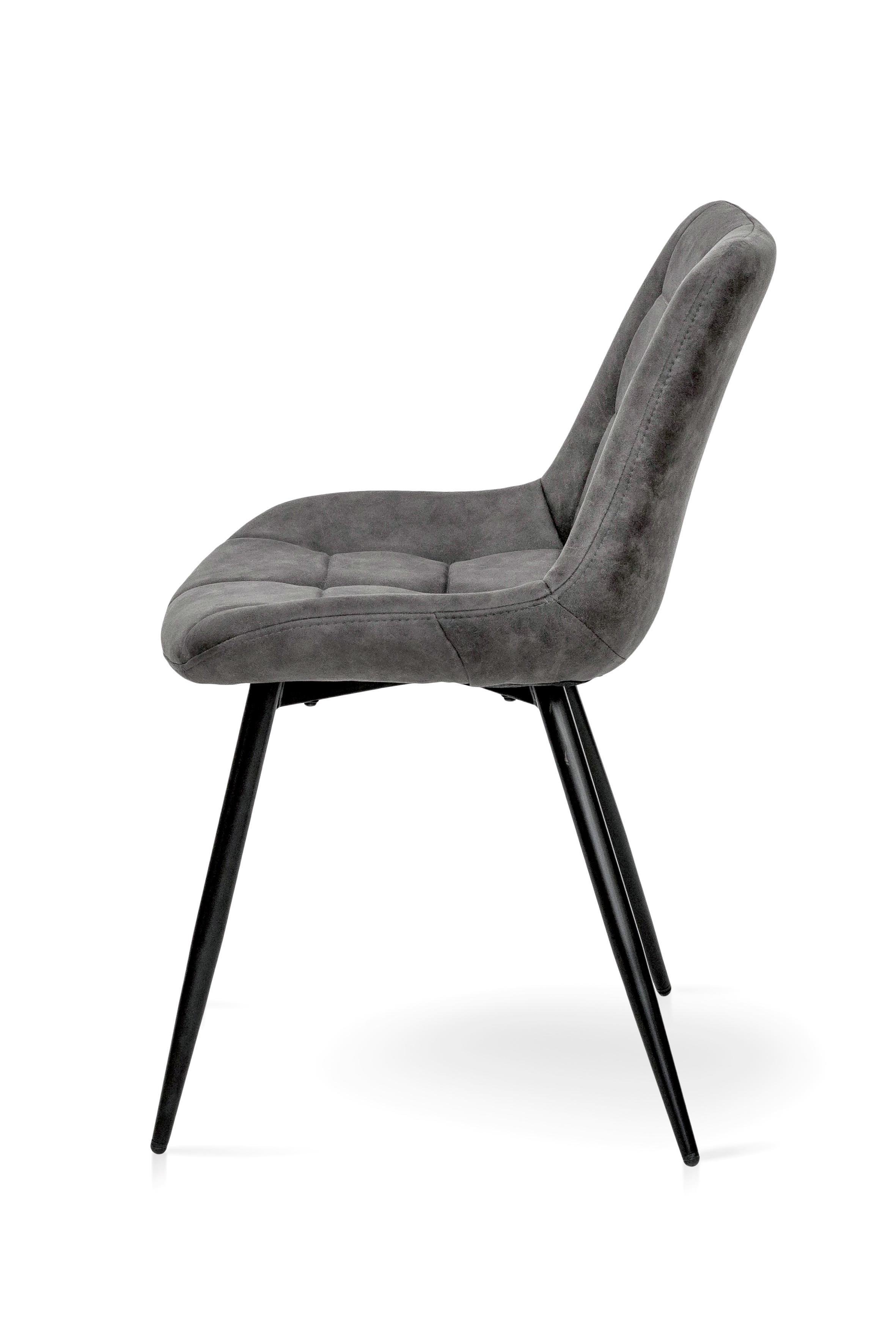 Стілець для кухні та вітальні ГРЕЙС Крокус 570х800х500 мм Чорний/Сірий кварц (GAА0056318) - фото 3 Стілець для кухні та вітальні ГРЕЙС Крокус 570х800х500 мм Чорний/Сірий кварц (GAА0056318) - фото 3