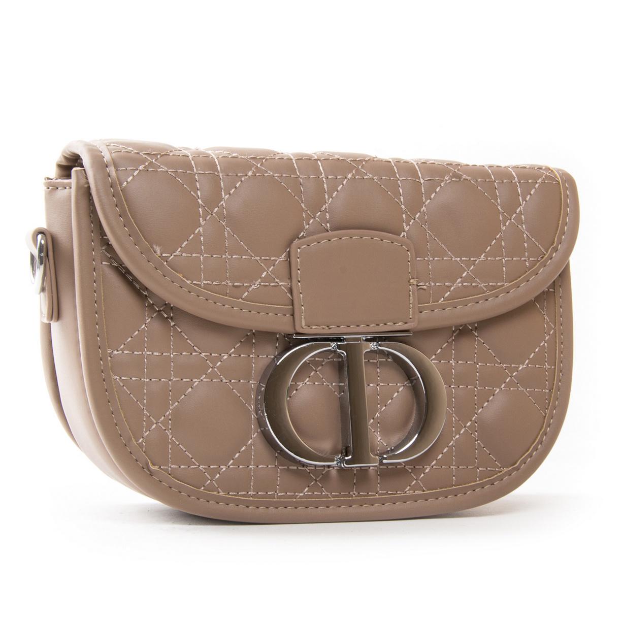 Женская сумочка-клатч Fashion 7117 Темно-бежевый - фото 1