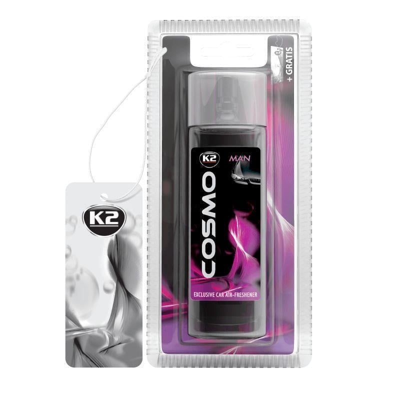 Ароматизатор спрей K2 Cosmo Man спрей и лист 50 мл (V204)