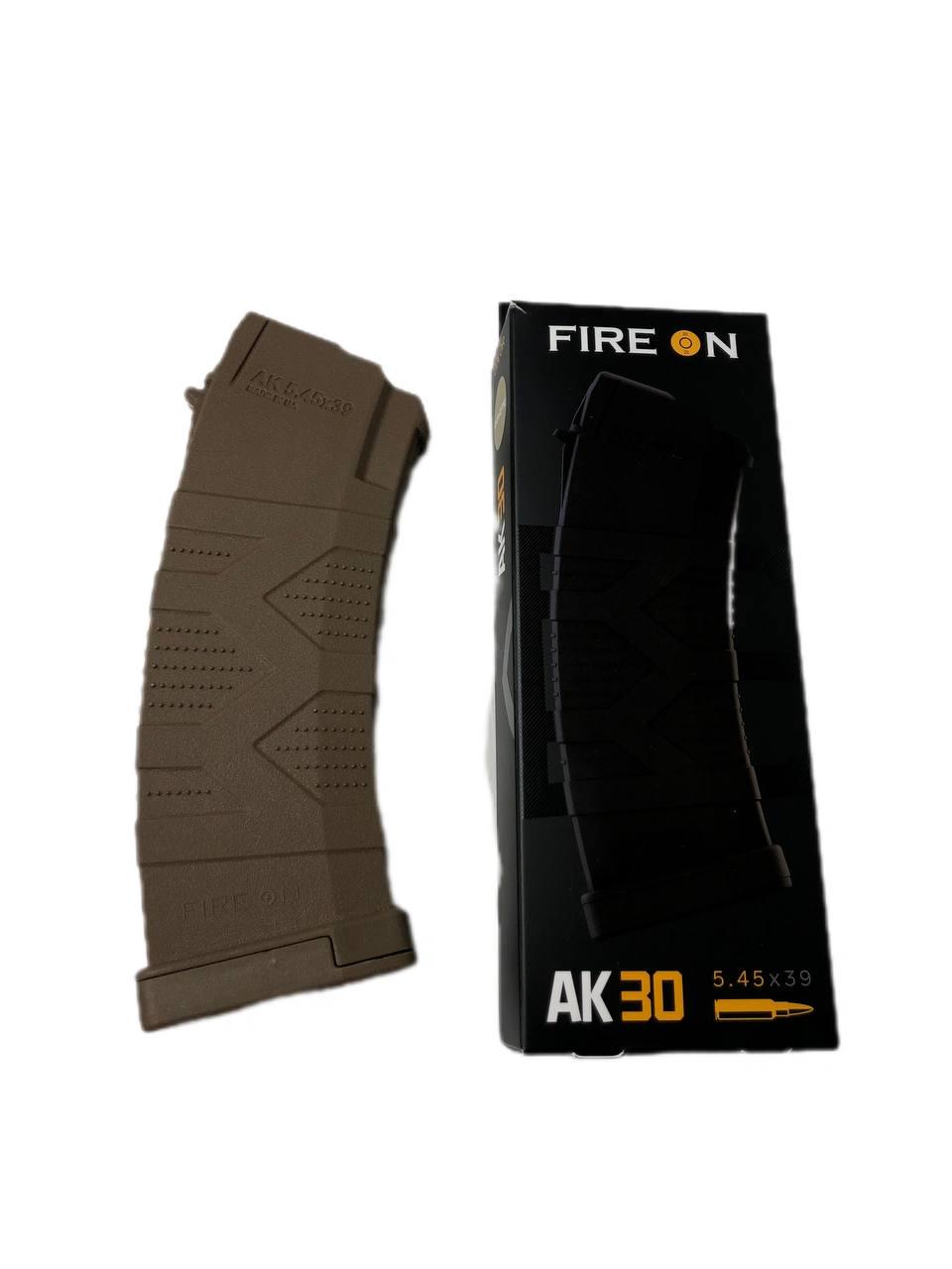 Магазин АК FireON 5.45х39 на 30 набоїв Койот з жовтим