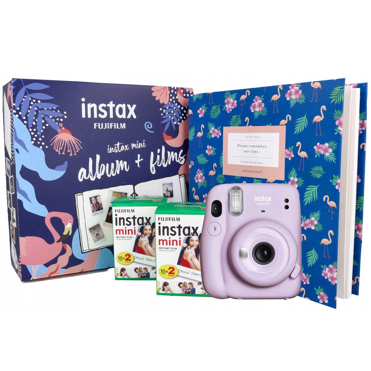 Камера моментальной печати Fujifilm Instax Mini 11 + Фотоальбом + Фотопленка 40 шт. Violet