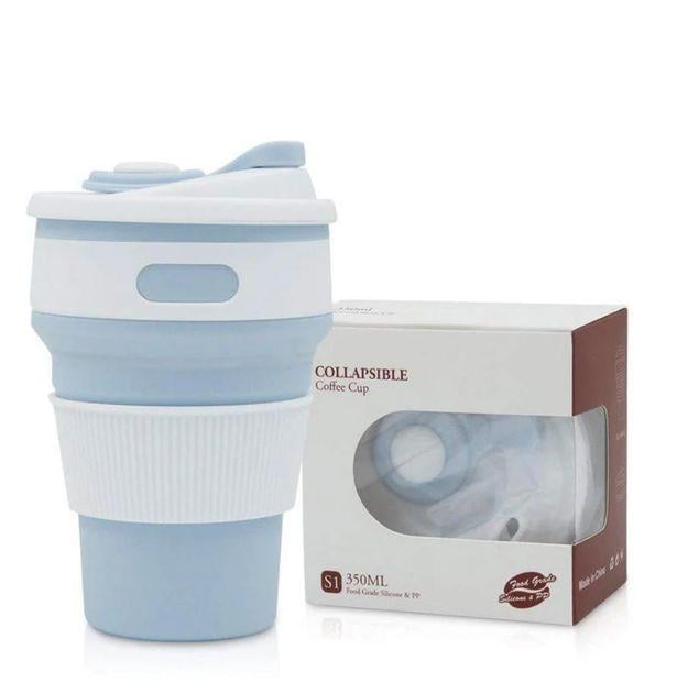 Чашка силіконова SILICON MAGIC CUP з герметичною кришкою та напувалкою Синій (7194) - фото 1