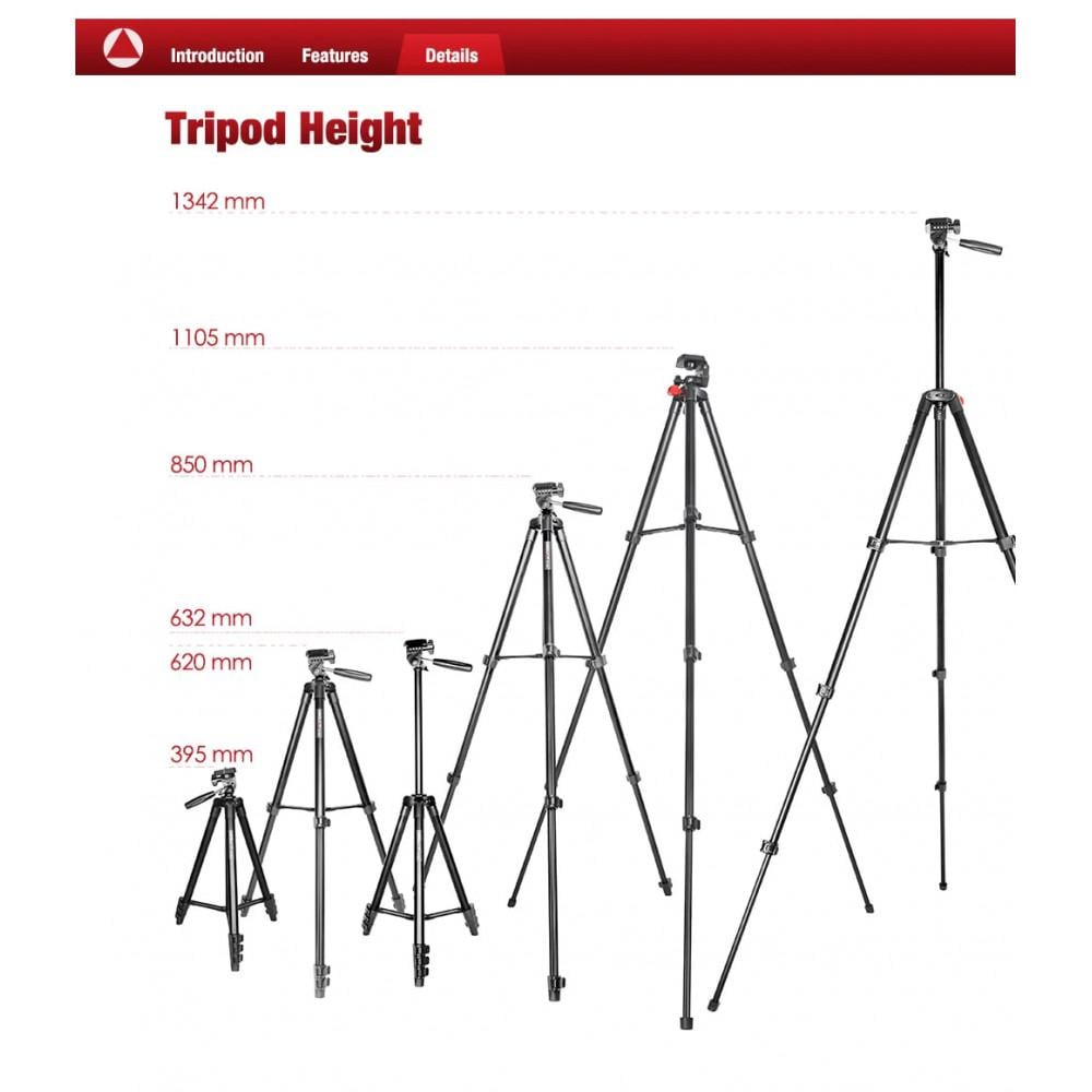 Штатив TaoTronics VT-831 Multifunctional Tripod Stand 1,35 м - фото 7