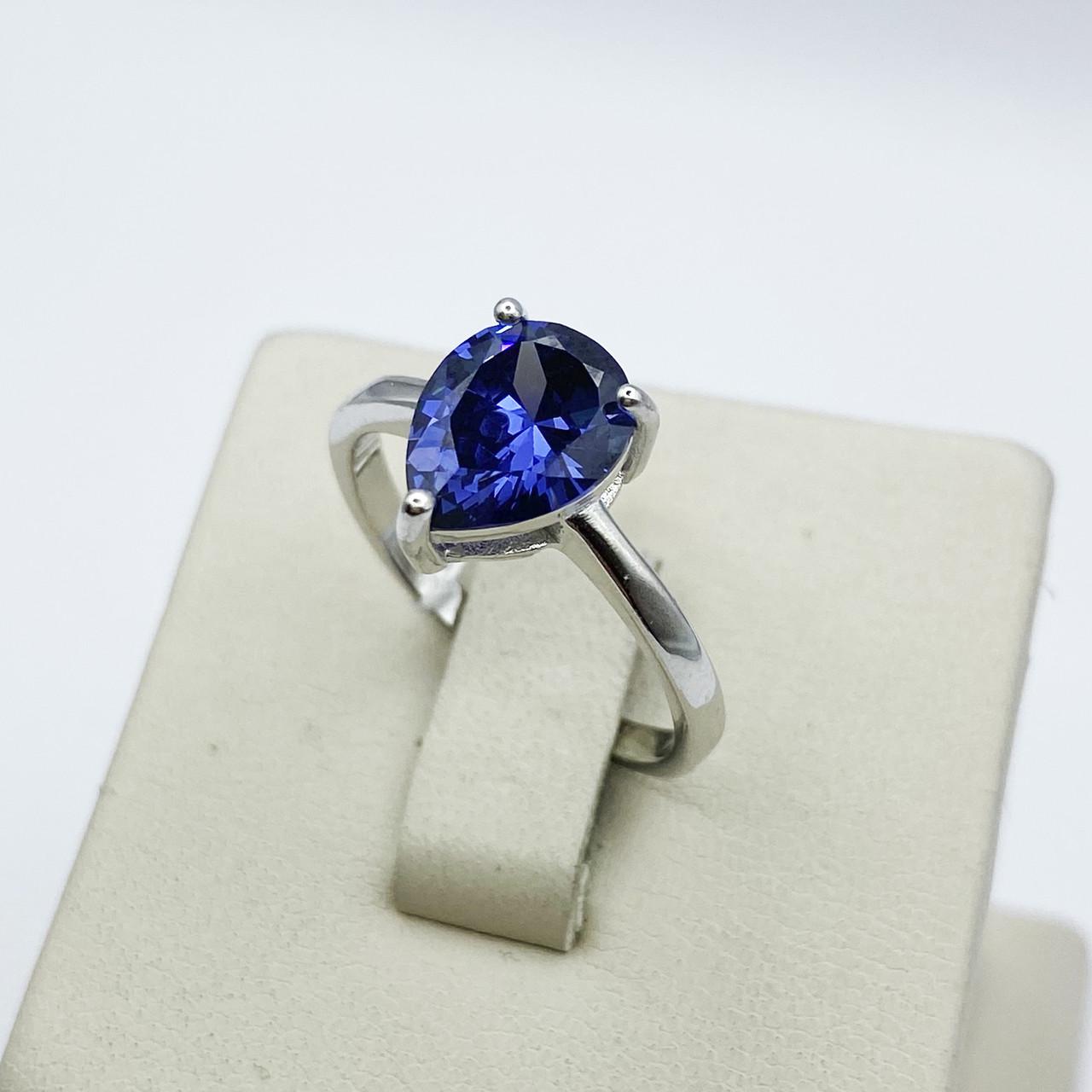 Кільце срібне з танзанітом р. 18 2,59 г (1941299605)