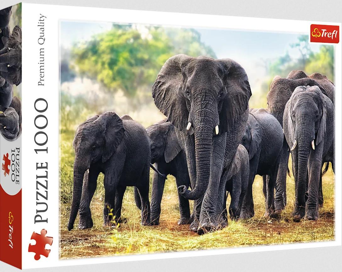 Пазл Trefl Африканські слони 1000 ел.