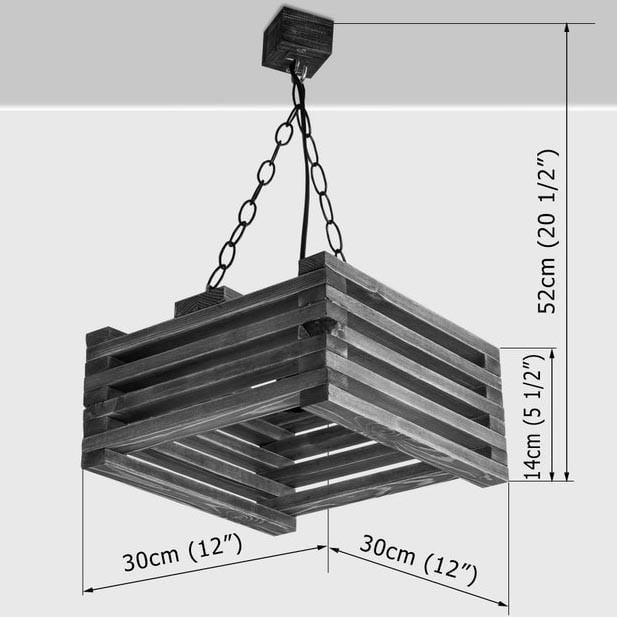 Подвесной светильник из дерева Гримари Мускат (ЛЮС-002707) - фото 2