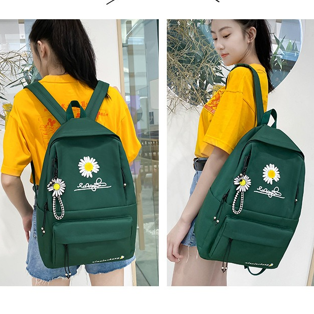 Шкільний рюкзак для дівчинки Ромашка 4в1 5-11 клас Темно-Зелений (27667935) - фото 3 Шкільний рюкзак для дівчинки Ромашка 4в1 5-11 клас Темно-Зелений (27667935) - фото 3