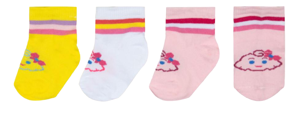 Носки детские хлопковые демисезонные для девочки Gabbi NSD-336 р. 10-12 6 пар (90336)