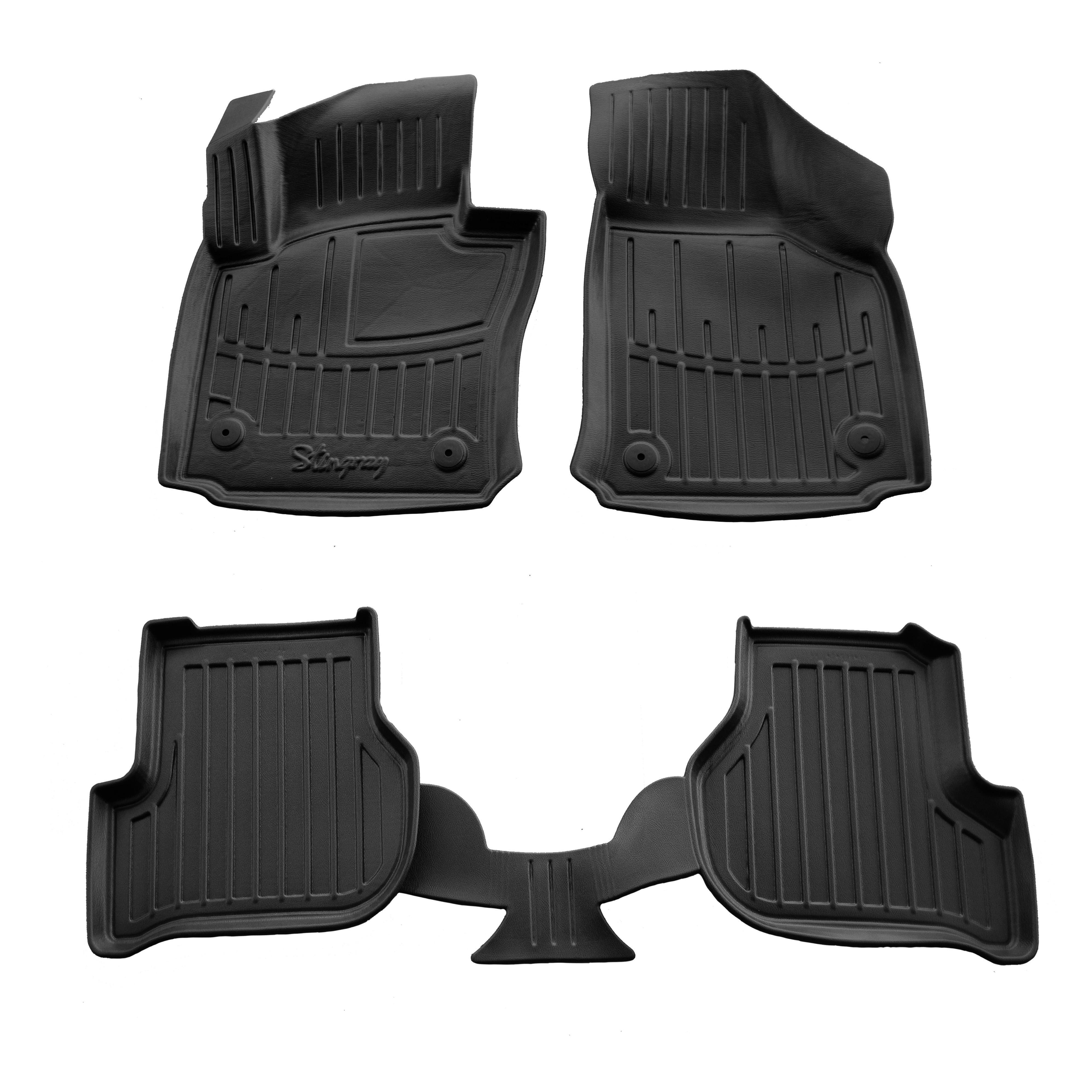 Коврики Stingray 3D для Seat Leon 2005-2012 рр. полиуретан 4 шт. Черный (158568)