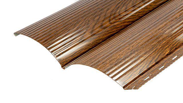 Сайдинг металлический блок-хаус 1-х сторонний 260х3000 мм глянець Золотой дуб (sa-19557/6) Сайдинг металлический блок-хаус 1-х сторонний 260х3000 мм глянець Золотой дуб (sa-19557/6)