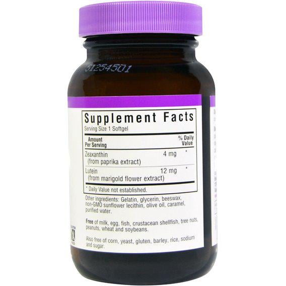 Лютеїн Bluebonnet Nutrition Zeaxanthin Plus Lutein 30 Softgels BLB0858 - фото 2