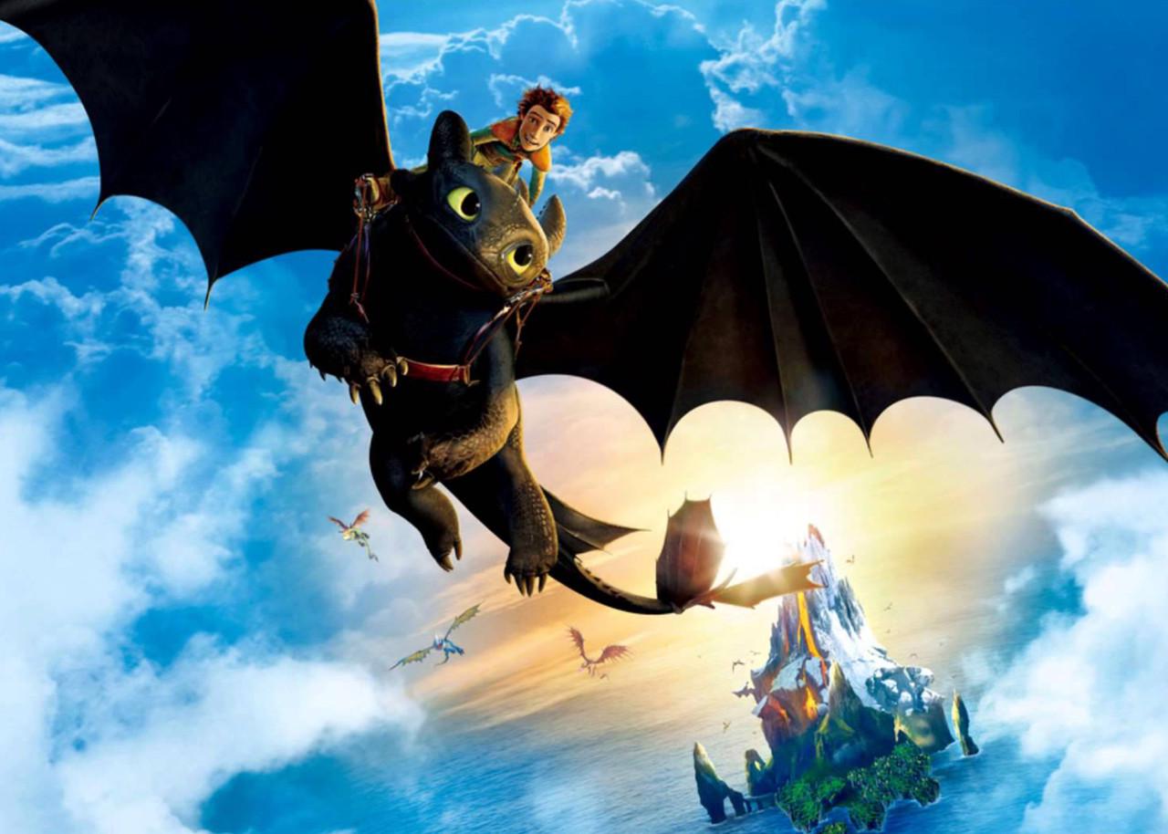 Картина GeekLand How to train your dragon Иккинг и Беззубик (HD.09.048)