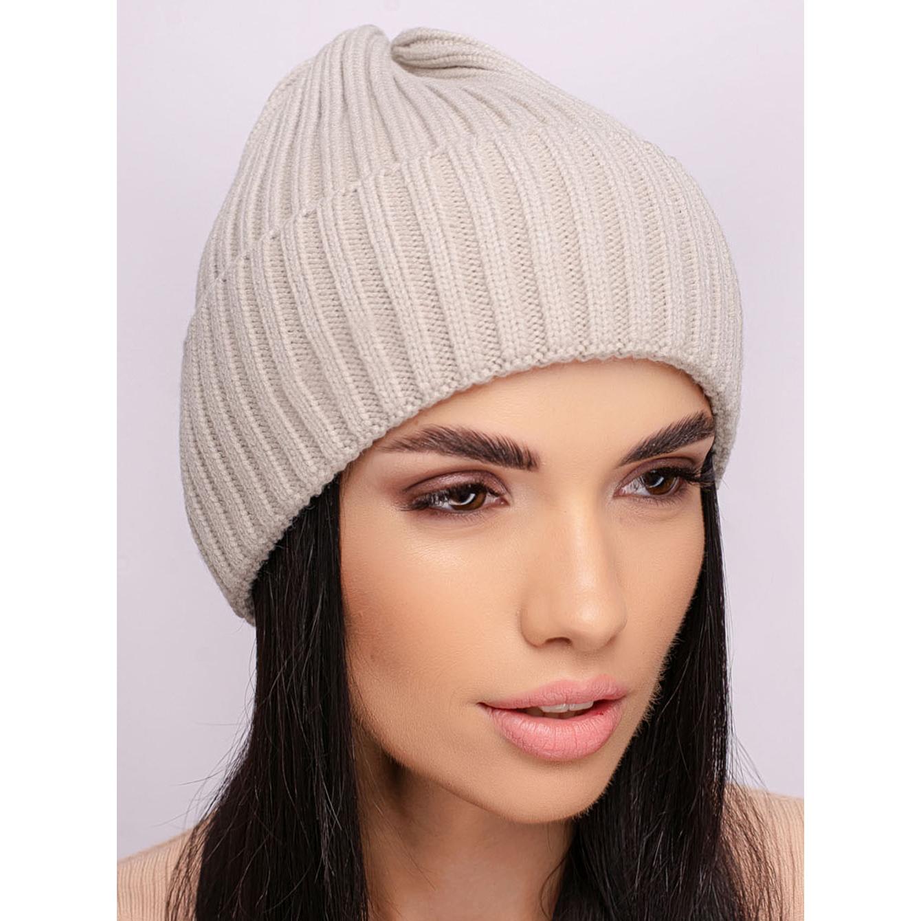 Шапка женская шерстяная с отворотом Leks Марка L р. 57-58 Светлая фисташка Шапка женская шерстяная с отворотом Leks Марка L р. 57-58 Светлая фисташка