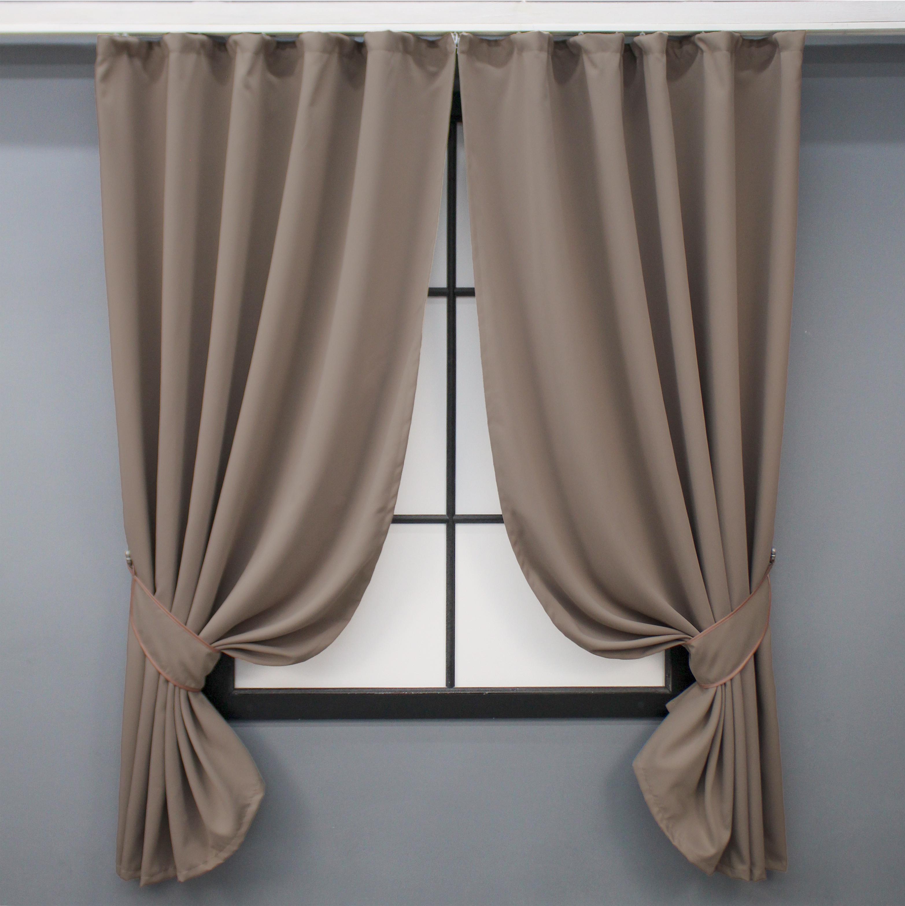 Комплект штор коротких VR-Textil Блэкаут Midnight №1674ш 140х170 см 2 шт. Капучино (35-0326)