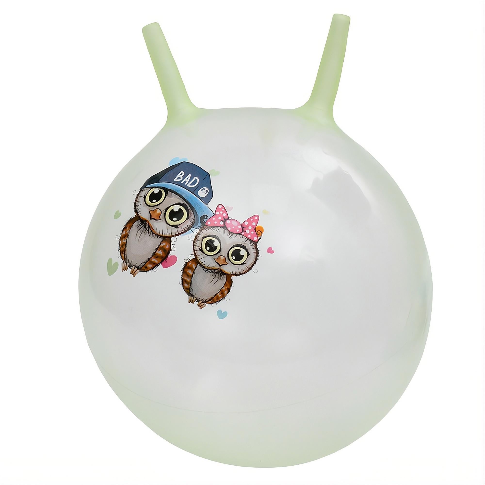 Фитнес-мяч детский MS 4859-3 с рожками 45 см 350 г с принтом животных (33731033)