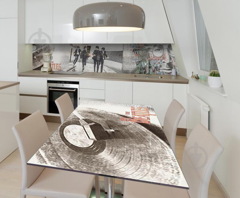 Наклейка виниловая на стол Zatarga  "Битлз" 600х1200 мм