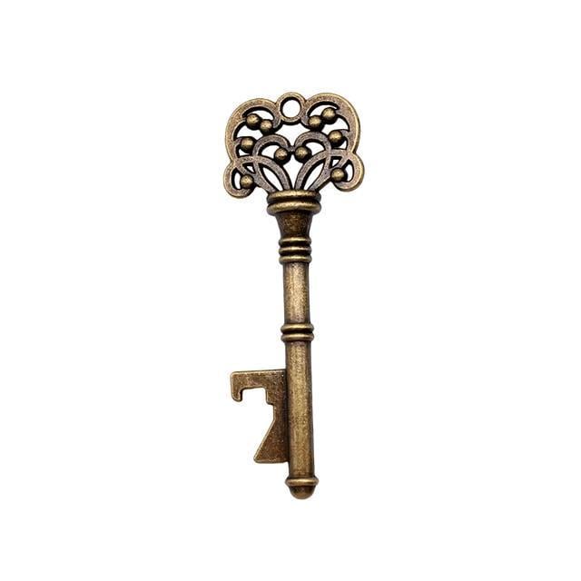 Відкривачка-брелок для пляшок Вінтажний ключ металевий Бронзовий